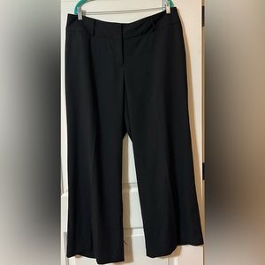 Lane Bryant wide leg black slacks